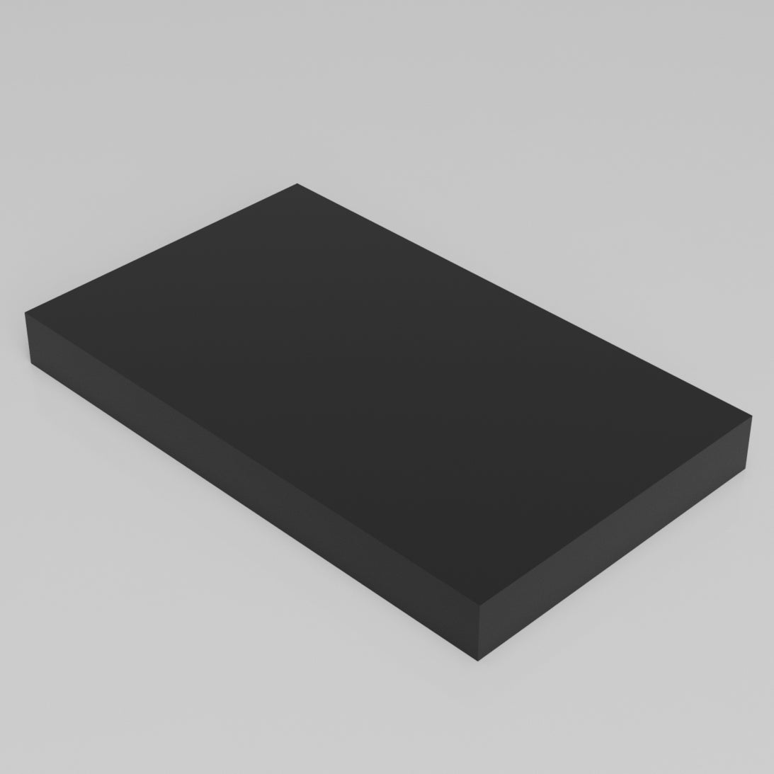 Machinable Wax Rectangular Block Front View 1 Inch by 10 Inch by 6 Inch