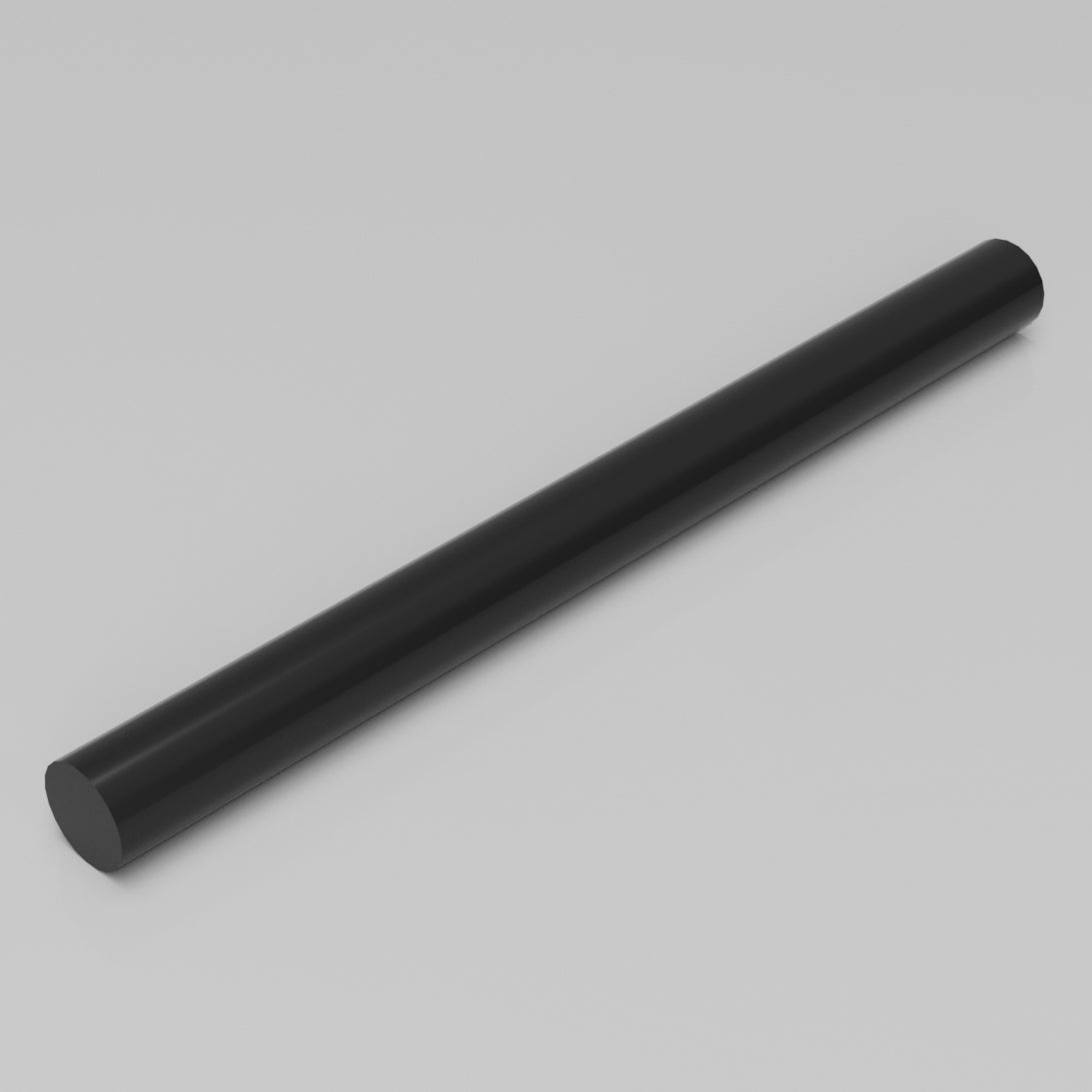 Machinable Wax Cylinder Bar Front View 1 Inch by 12 Inch