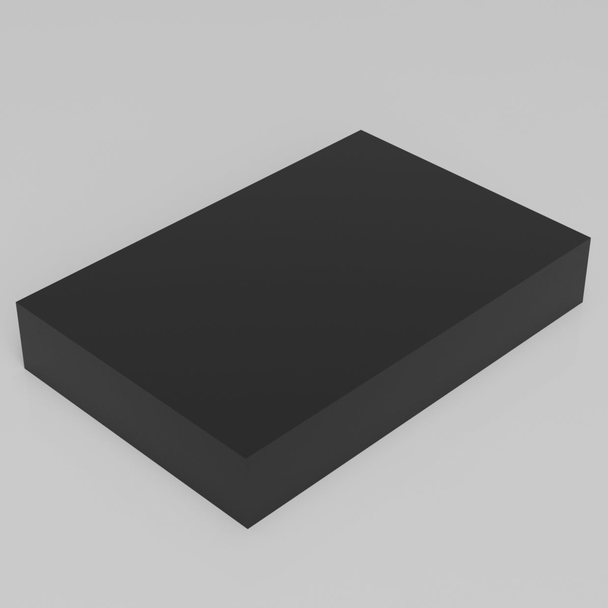 Machinable Wax Rectangular Block Front View 1 Inch by 4 Inch by 6 Inch