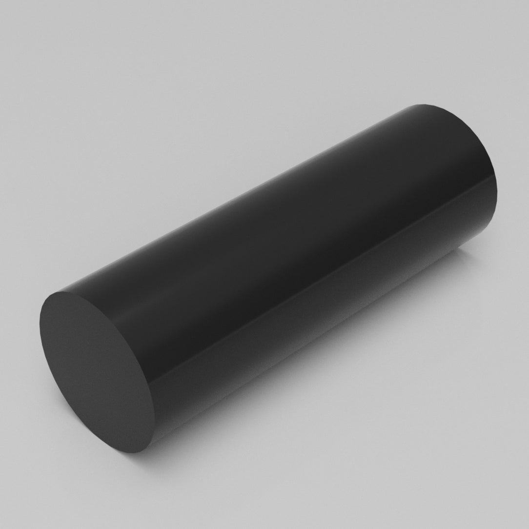Machinable Wax Cylinder Bar Front View 2 Inch by 6 Inch