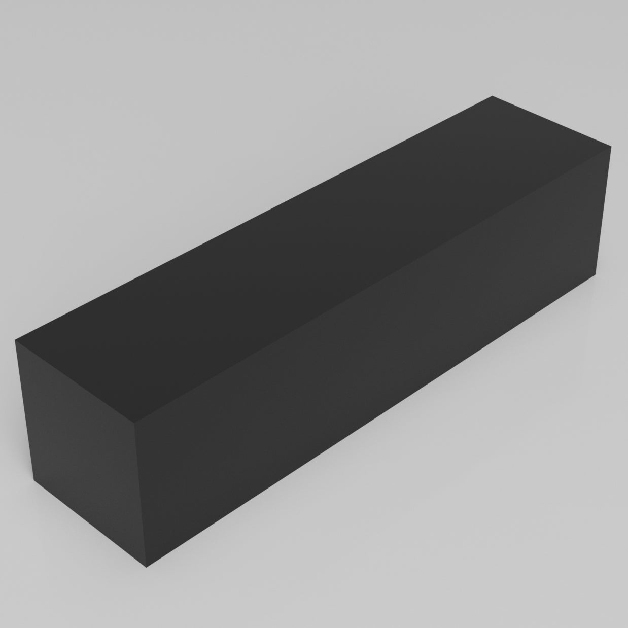 Machinable Wax Rectangular Block Front View 3 Inch by 3 Inch by 12 Inch