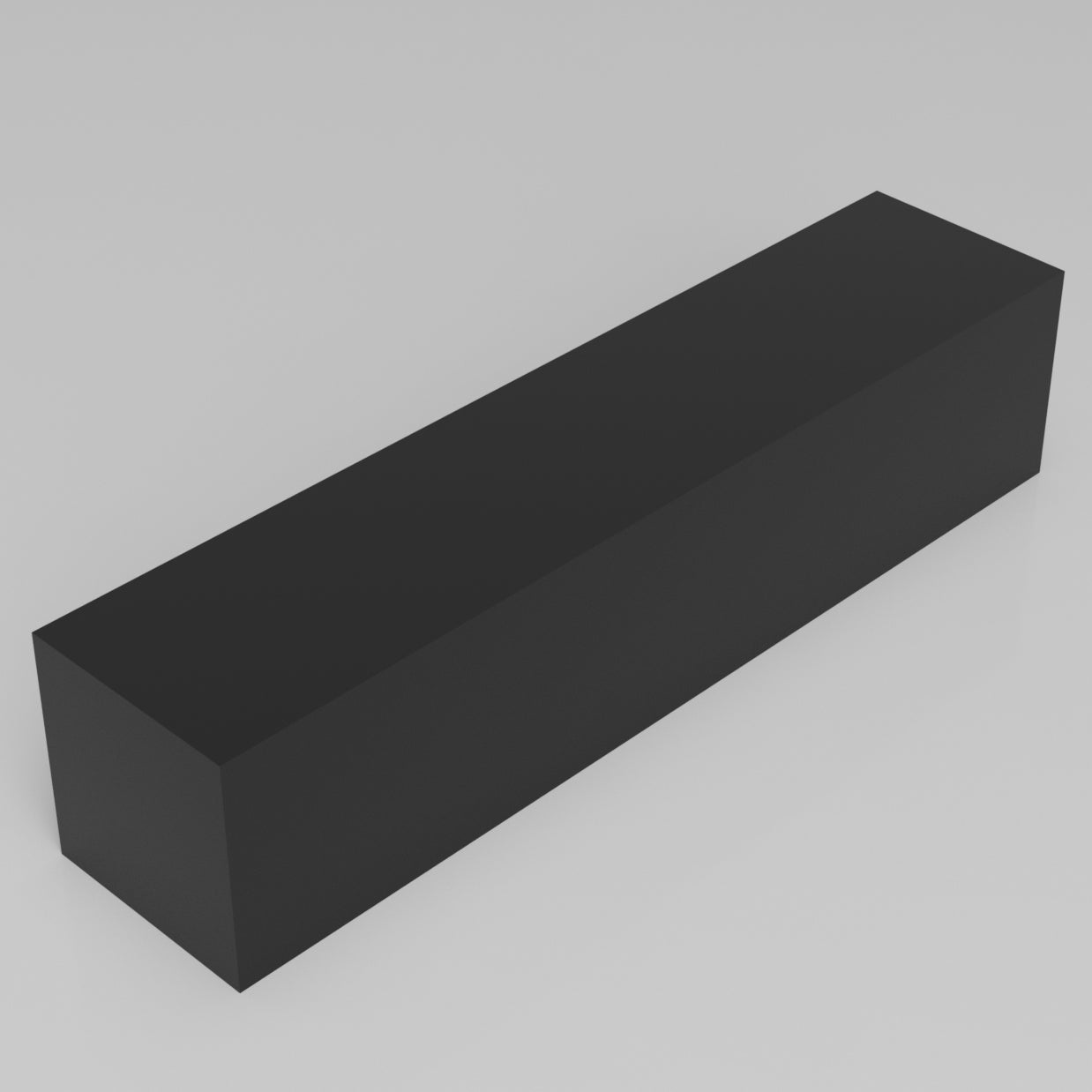 Machinable Wax Rectangular Block Front View 4 Inch by 4 Inch by 18 Inch