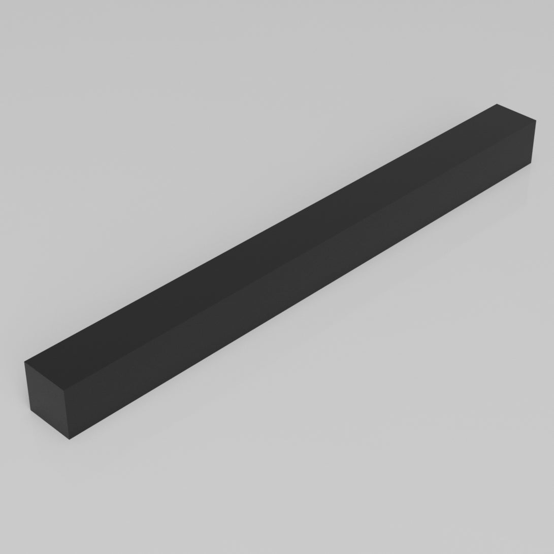 Machinable Wax Rectangular Block Front View 1 Inch by 1 Inch by 12 Inch