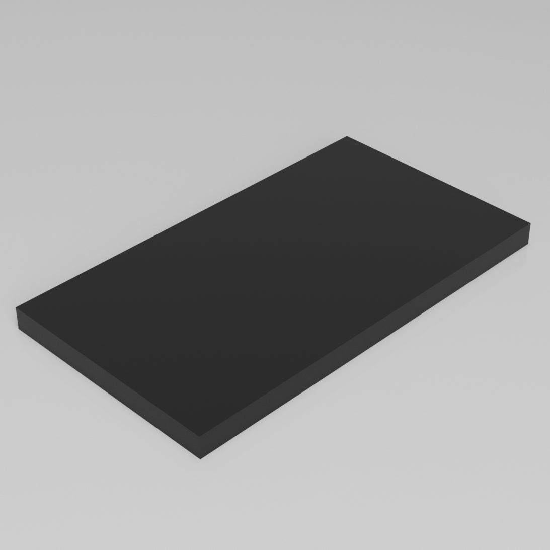 Machinable Wax Rectangular Block Front View 1 Inch by 10 Inch by 18 Inch