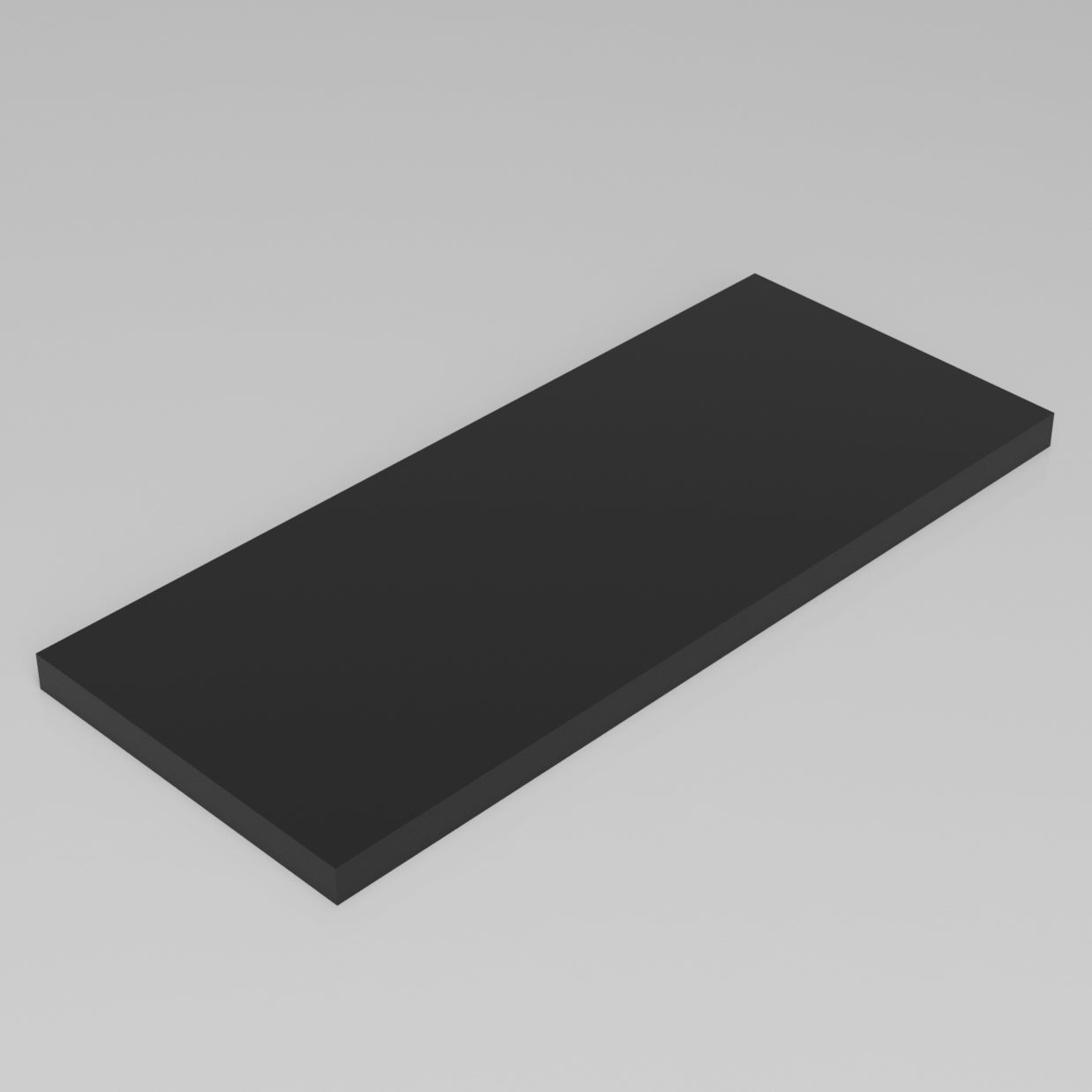 Machinable Wax Rectangular Block Front View 1 Inch by 10 Inch by 24 Inch