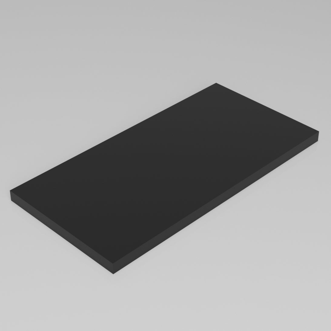 Machinable Wax Rectangular Block Front View 1 Inch by 12 Inch by 24 Inch