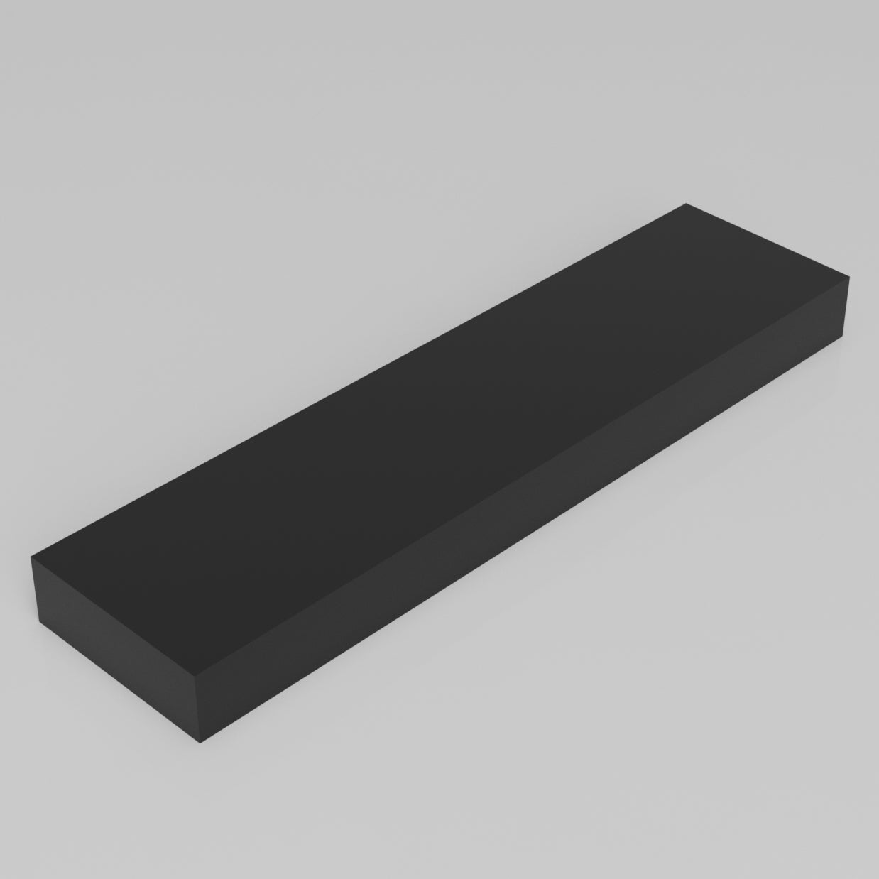 Machinable Wax Rectangular Block Front View 1 Inch by 3 Inch by 1+2 Inch
