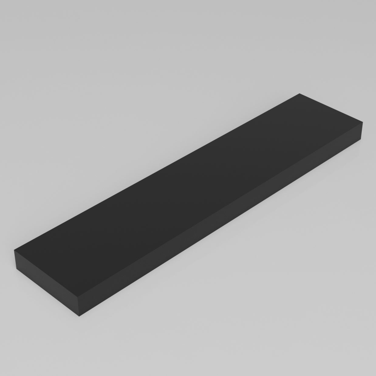 Machinable Wax Rectangular Block Front View 1 Inch by 4 Inch by 18 Inch
