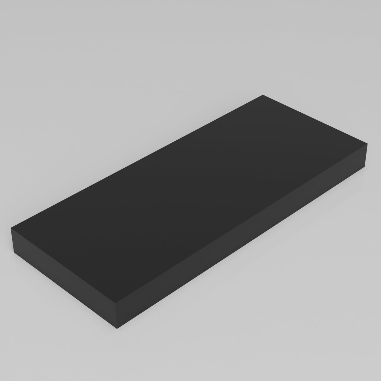 Machinable Wax Rectangular Block Front View 1 Inch by 5 Inch by 12 Inch