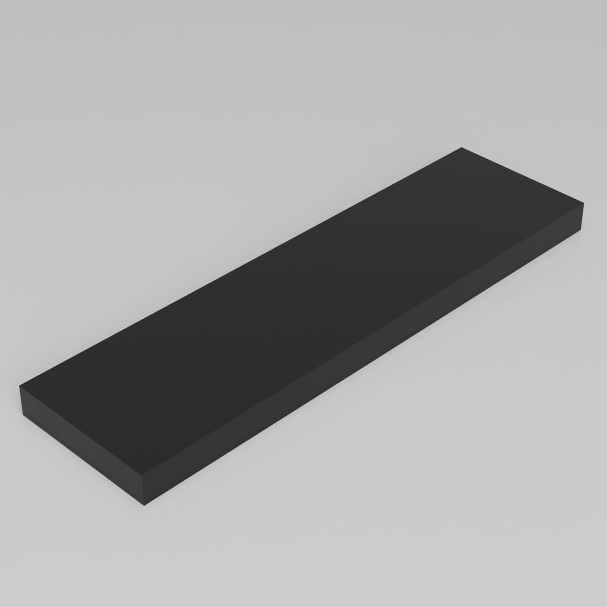 Machinable Wax Rectangular Block Front View 1 Inch by 5 Inch by 18 Inch