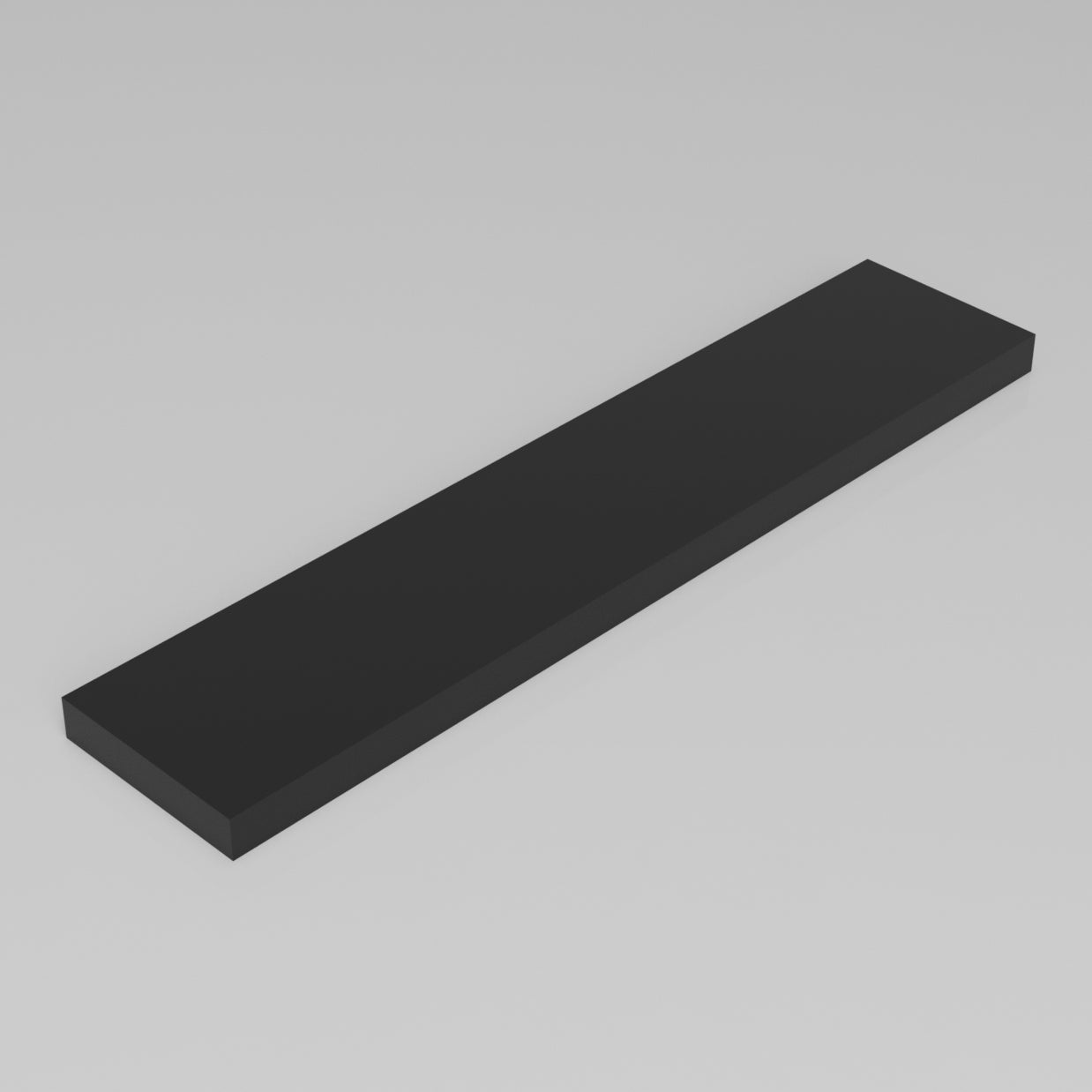 Machinable Wax Rectangular Block Front View 1 Inch by 5 Inch by 24 Inch