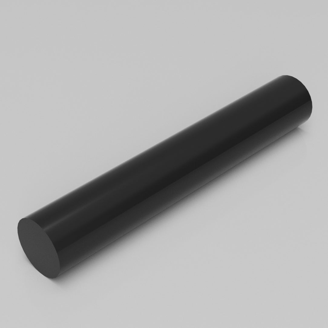 Machinable Wax Cylinder Bar Front View 1 Inch by 6 Inch