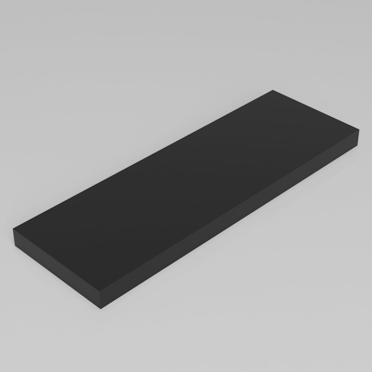 Machinable Wax Rectangular Block Front View 1 Inch by 6 Inch by 18 Inch