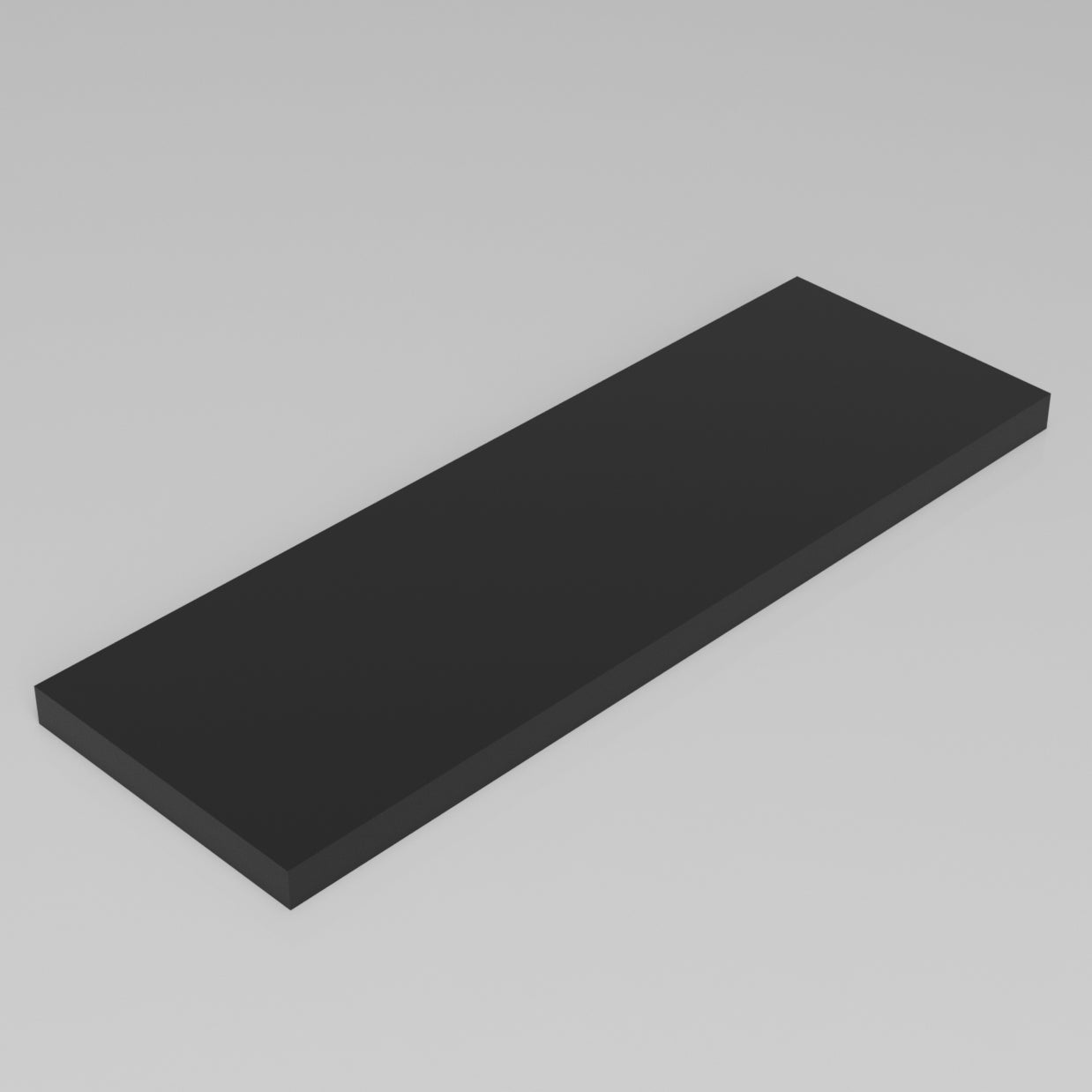Machinable Wax Rectangular Block Front View 1 Inch by 8 Inch by 24 Inch