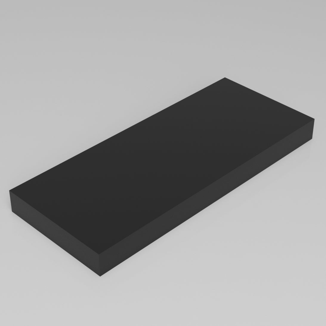 Machinable Wax Rectangular Block Front View 2 Inch by 10 Inch by 24 Inch