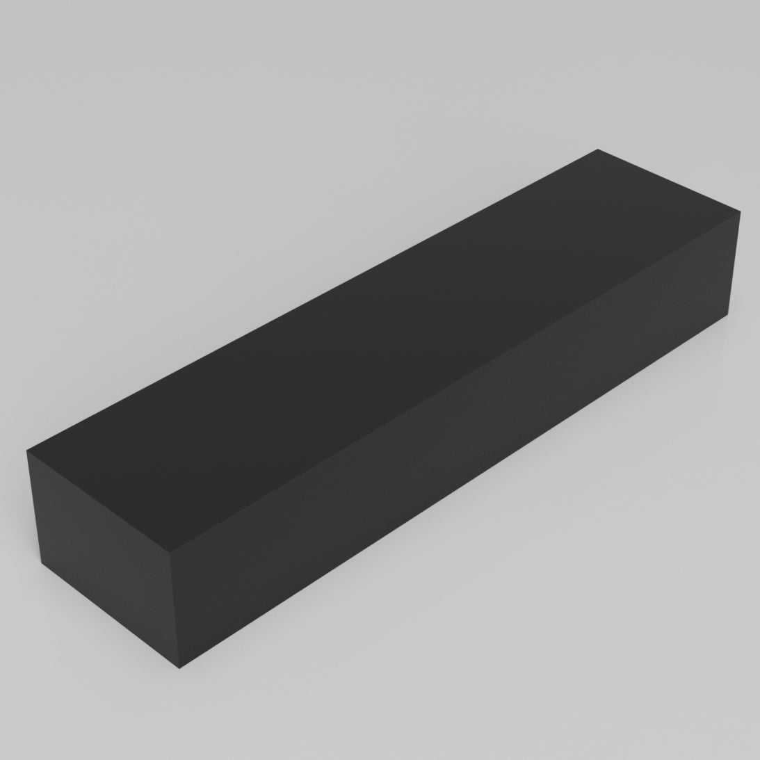 Machinable Wax Rectangular Block Front View 2 Inch by 3 Inch by 12 Inch