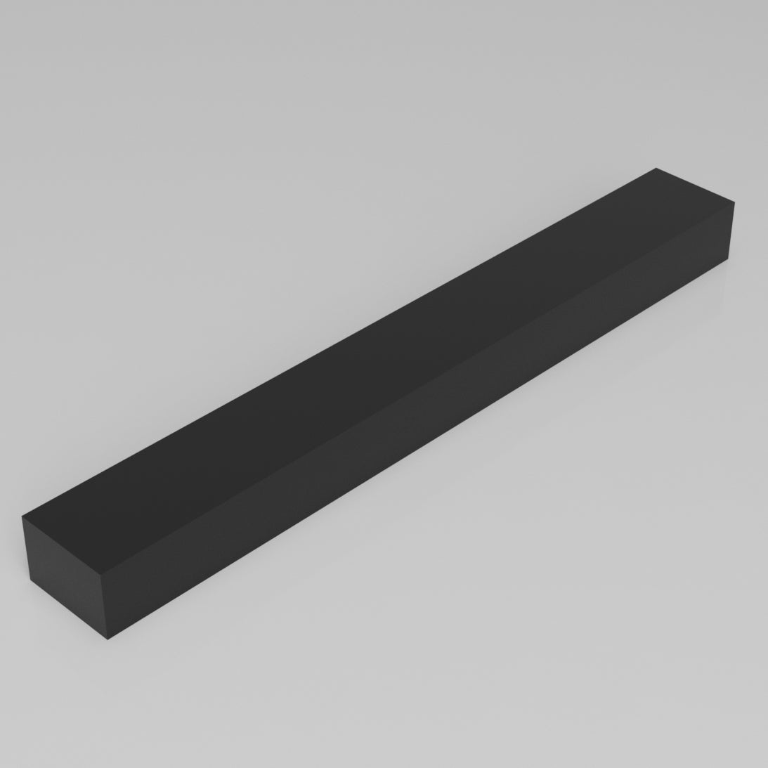 Machinable Wax Rectangular Block Front View 2 Inch by 3 Inch by 24 Inch