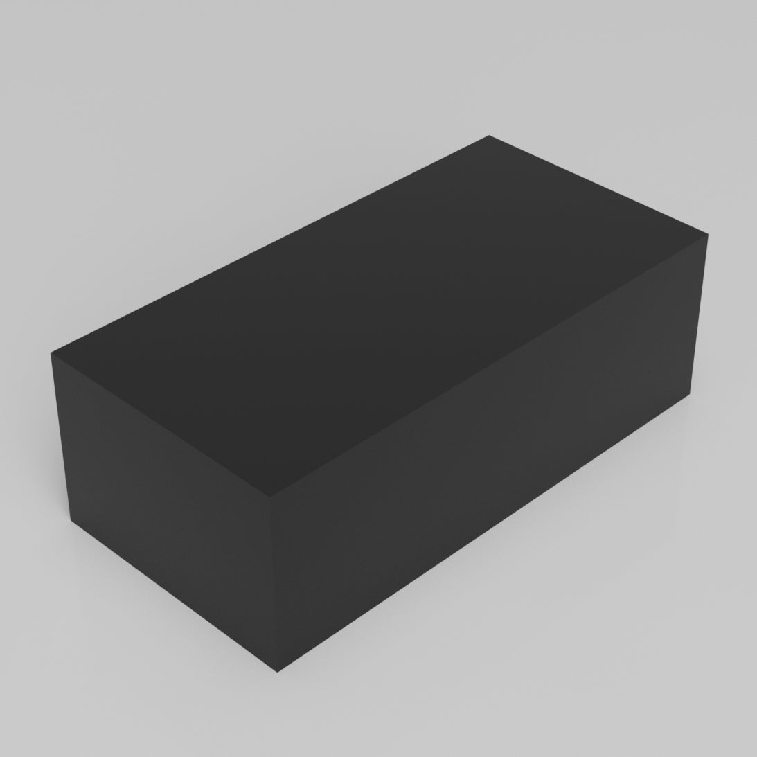 Machinable Wax Rectangular Block Front View 2 Inch by 3 Inch by 6 Inch