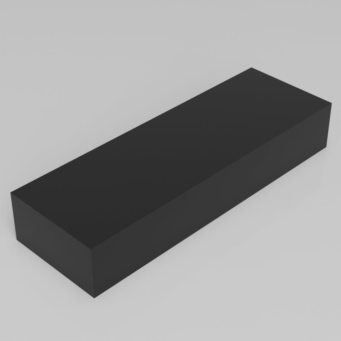 Machinable Wax Rectangular Block Front View 2 Inch by 4 Inch by 12 Inch