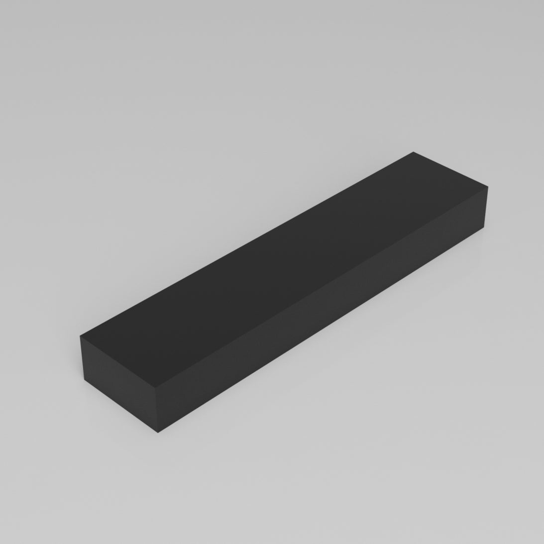 Machinable Wax Rectangular Block Front View 2 Inch by 4 Inch by 18 Inch