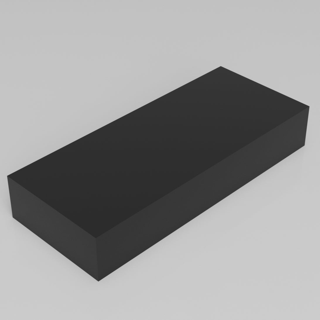 Machinable Wax Rectangular Block Front View 2 Inch by 5 Inch by 12 Inch