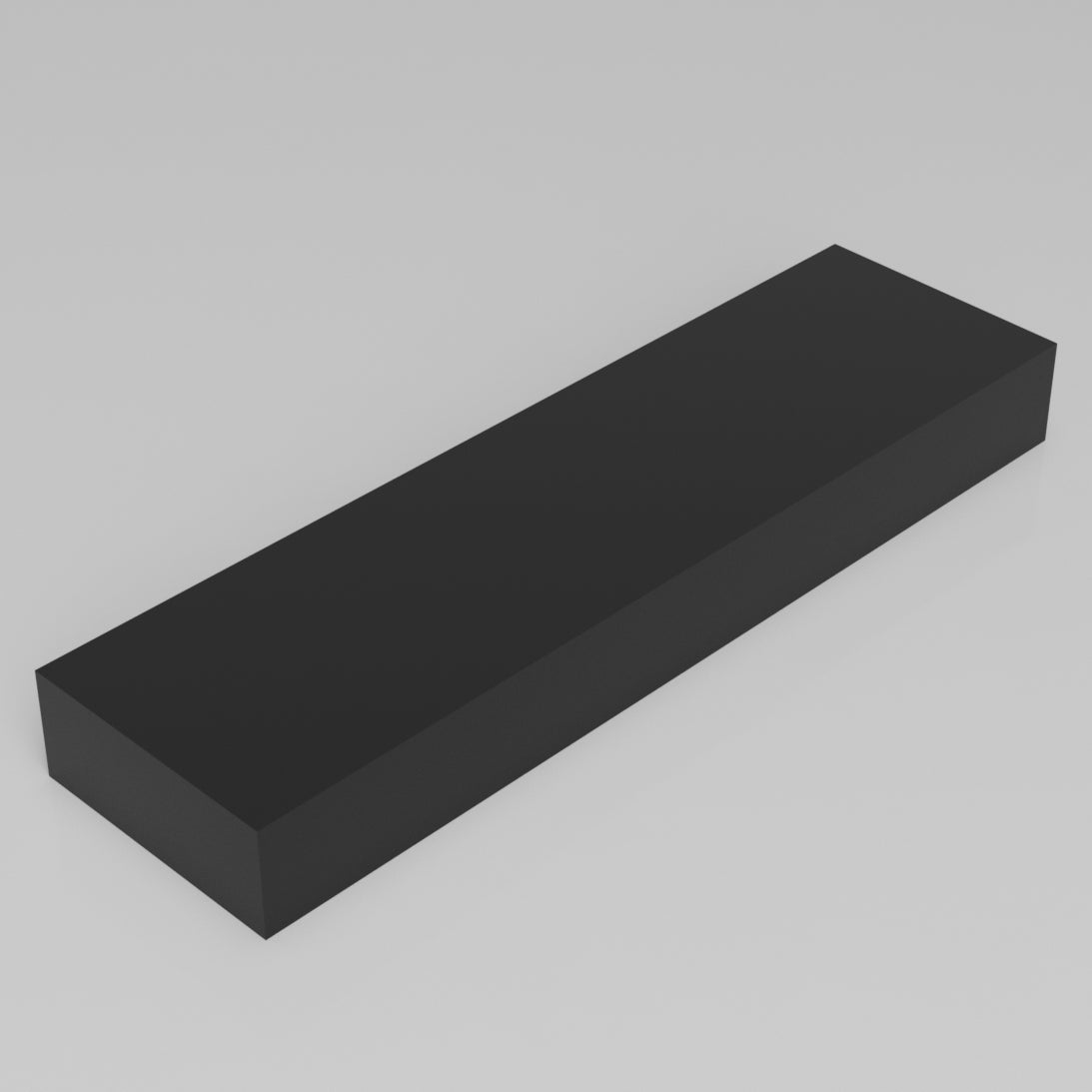 Machinable Wax Rectangular Block Front View 2 Inch by 5 Inch by 18 Inch