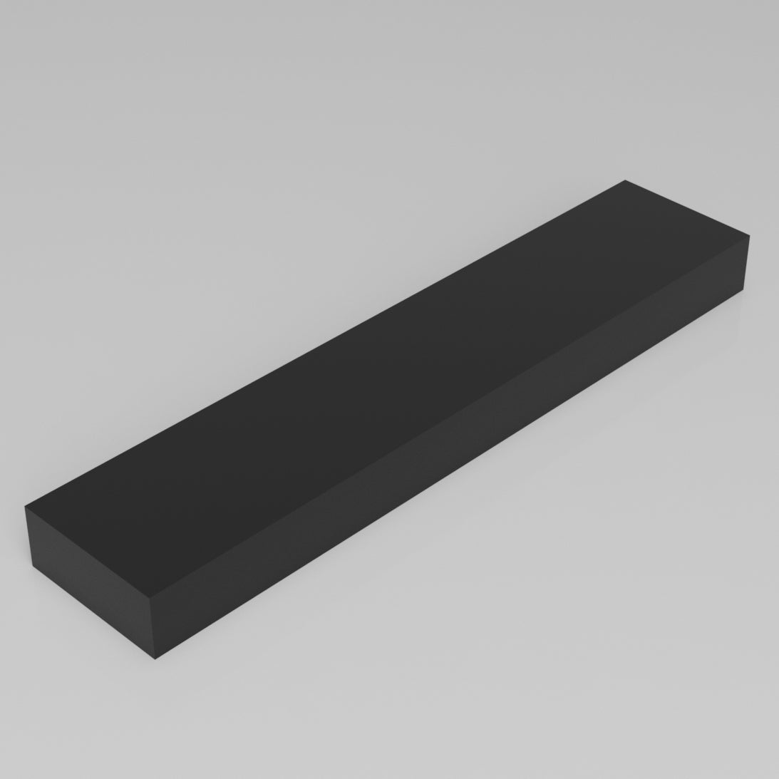 Machinable Wax Rectangular Block Front View 2 Inch by 5 Inch by 24 Inch