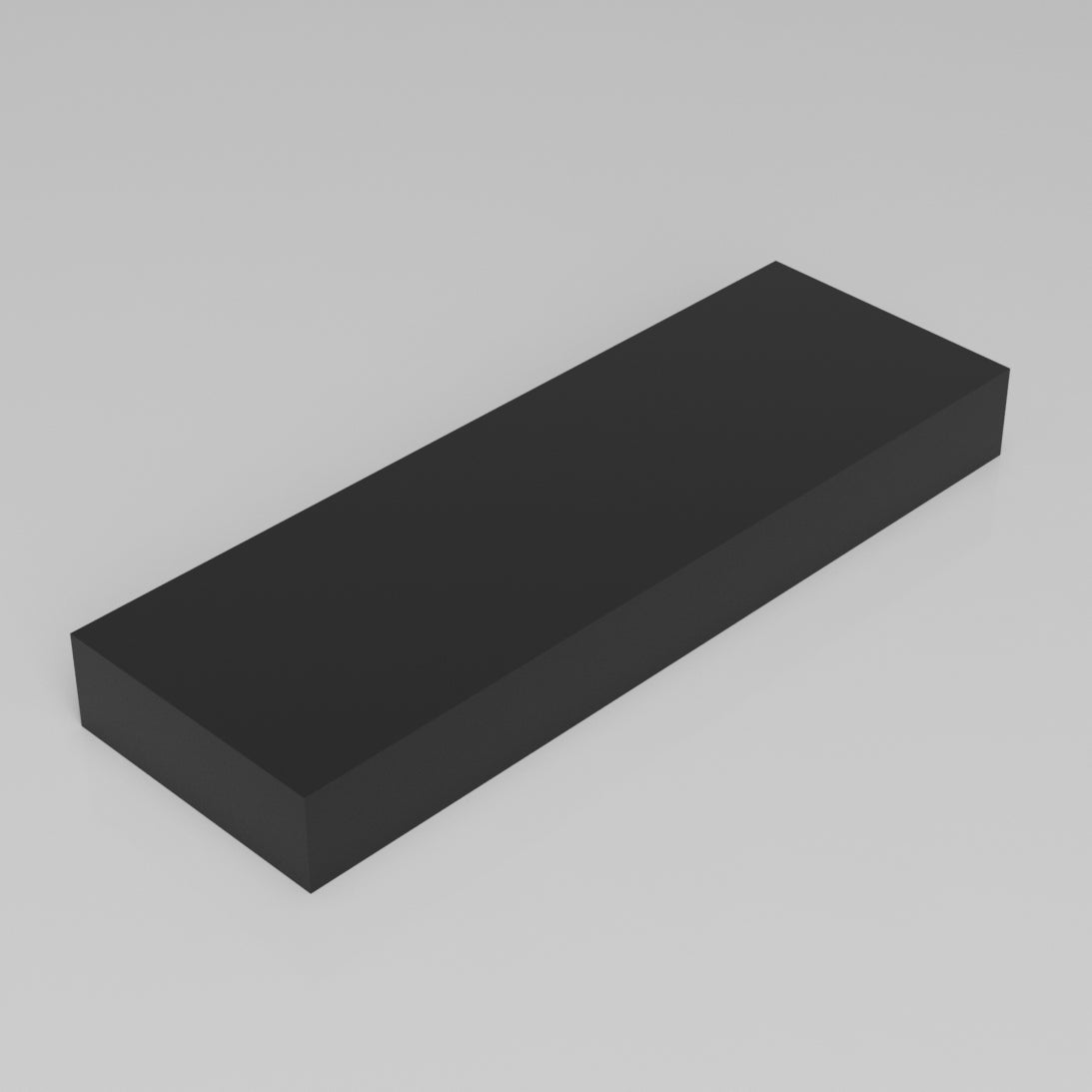 Machinable Wax Rectangular Block Front View 2 Inch by 6 Inch by 18 Inch