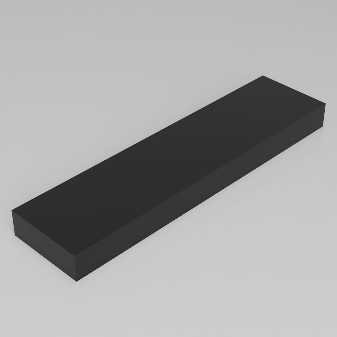 Machinable Wax Rectangular Block Front View 2 Inch by 6 Inch by 24 Inch