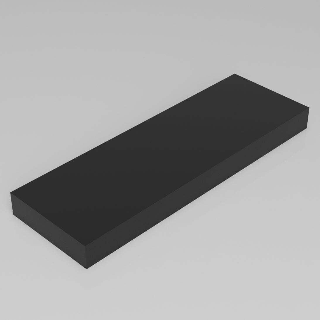 Machinable Wax Rectangular Block Front View 2 Inch by 8 Inch by 24 Inch