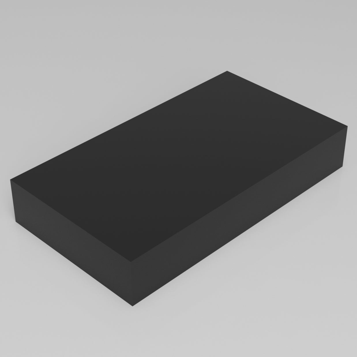 Machinable Wax Rectangular Block Front View 3 Inch by 10 Inch by 18 Inch
