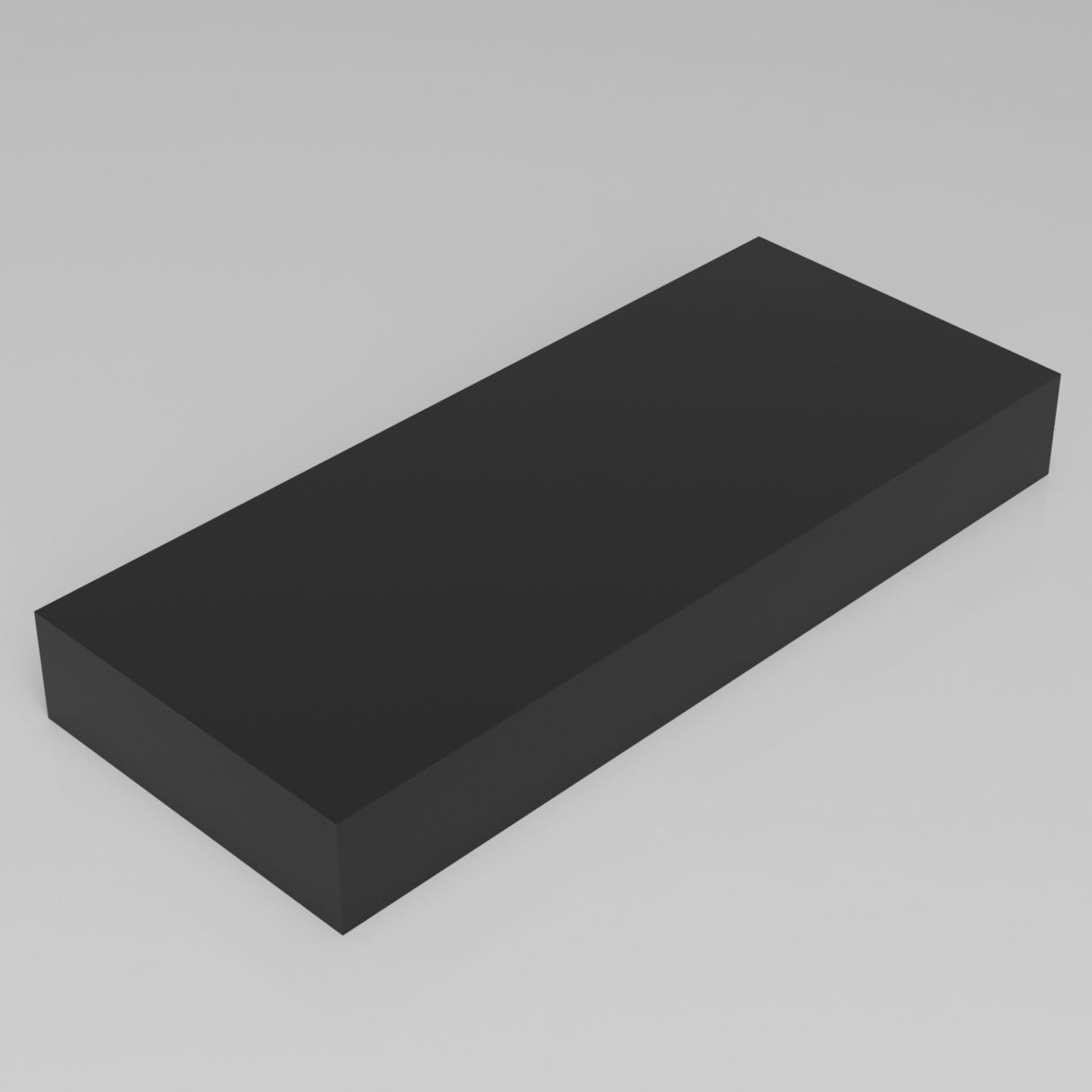Machinable Wax Rectangular Block Front View 3 Inch by 10 Inch by 24 Inch
