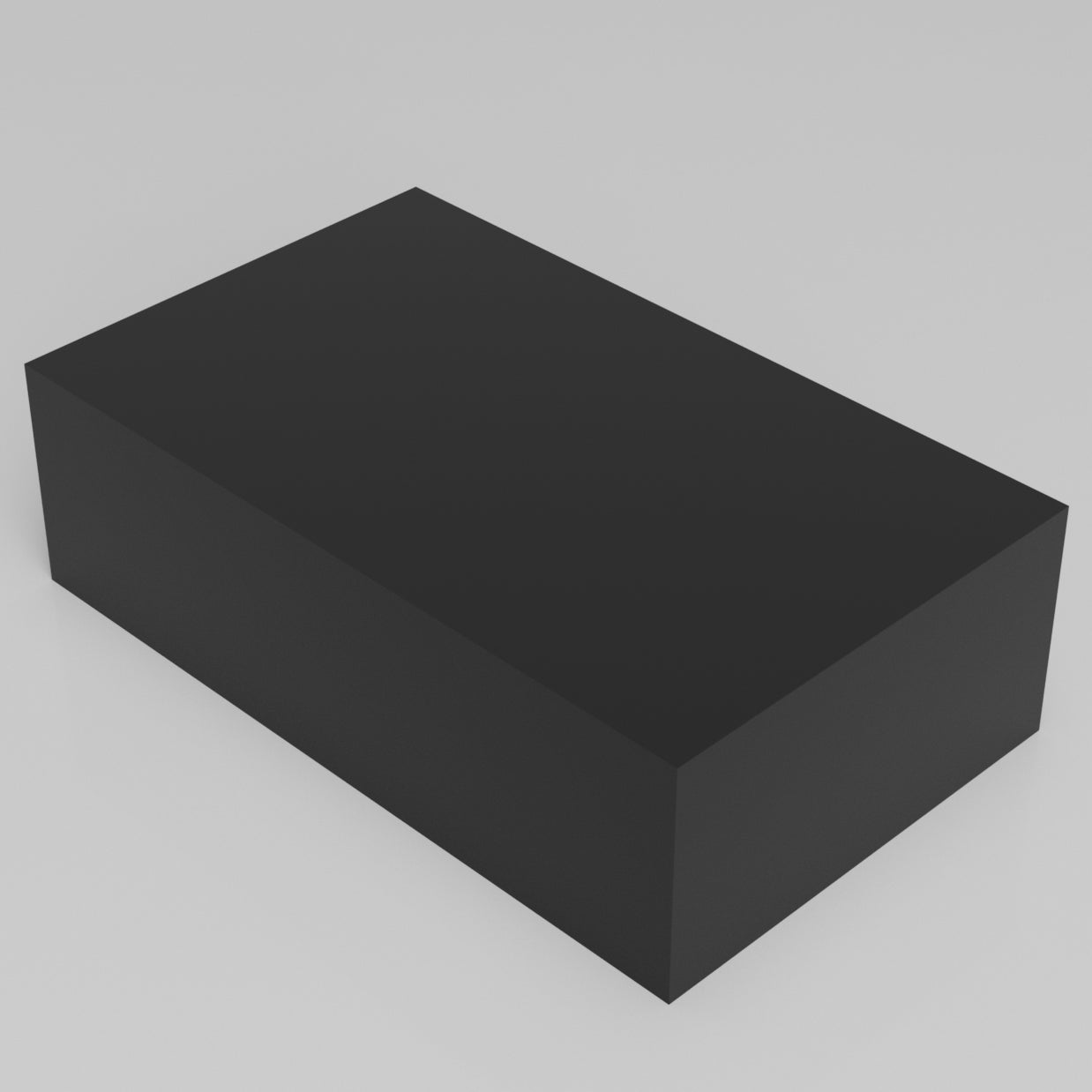 Machinable Wax Rectangular Block Front View 3 Inch by 10 Inch by 6 Inch