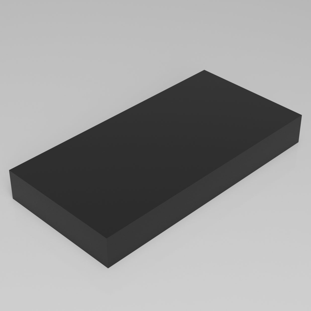Machinable Wax Rectangular Block Front View 3 Inch by 12 Inch by 24 Inch