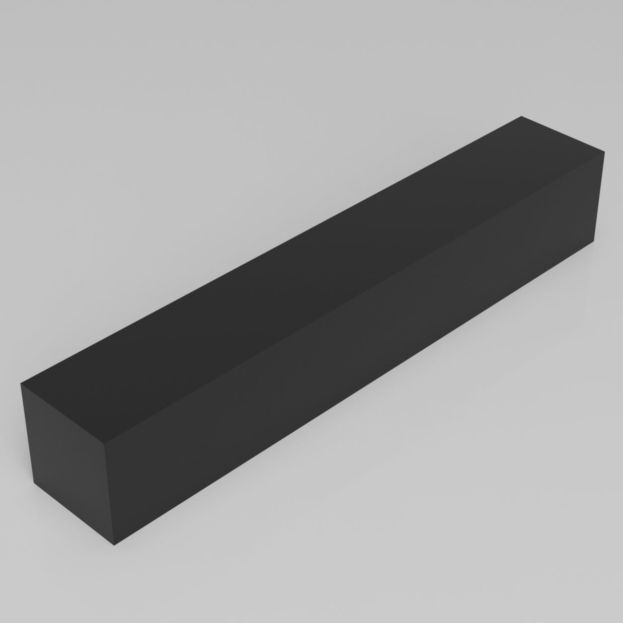 Machinable Wax Rectangular Block Front View 3 Inch by 3 Inch by 18 Inch
