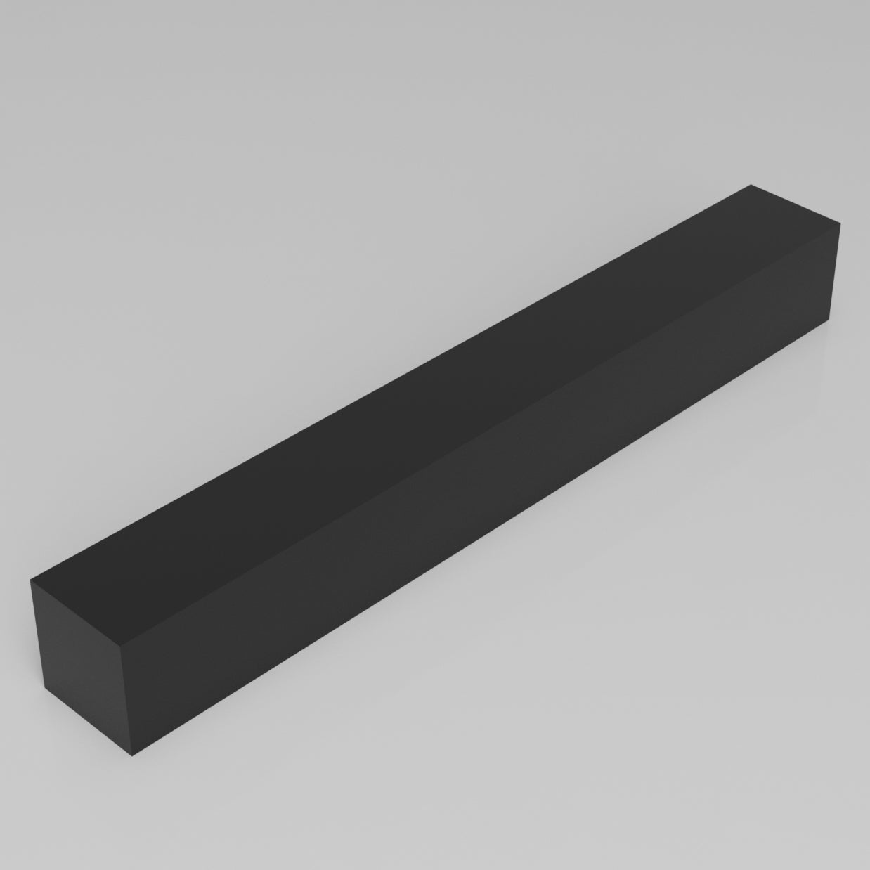 Machinable Wax Rectangular Block Front View 3 Inch by 3 Inch by 24 Inch