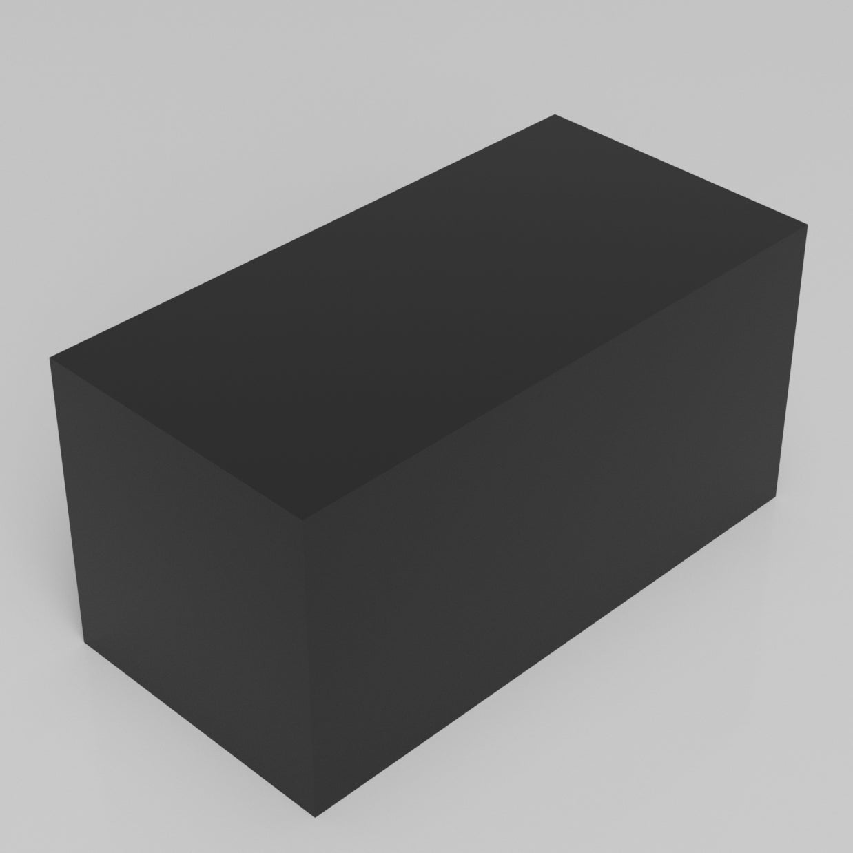 Machinable Wax Rectangular Block Front View 3 Inch by 3 Inch by 6 Inch