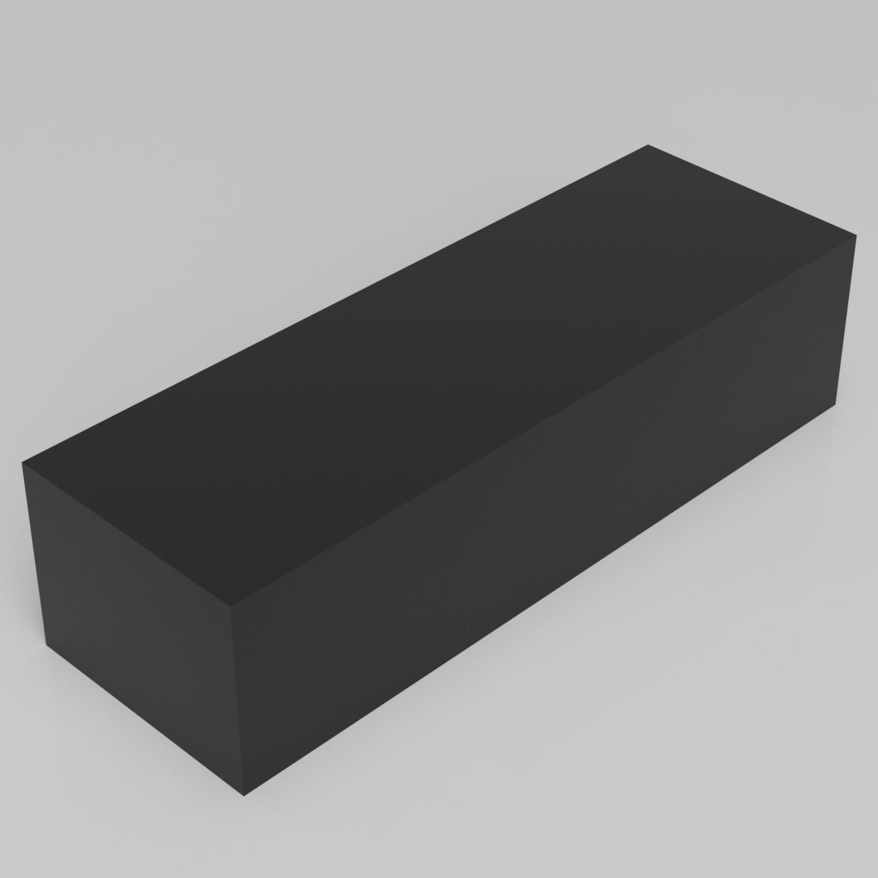 Machinable Wax Rectangular Block Front View 3 Inch by 4 Inch by 12 Inch