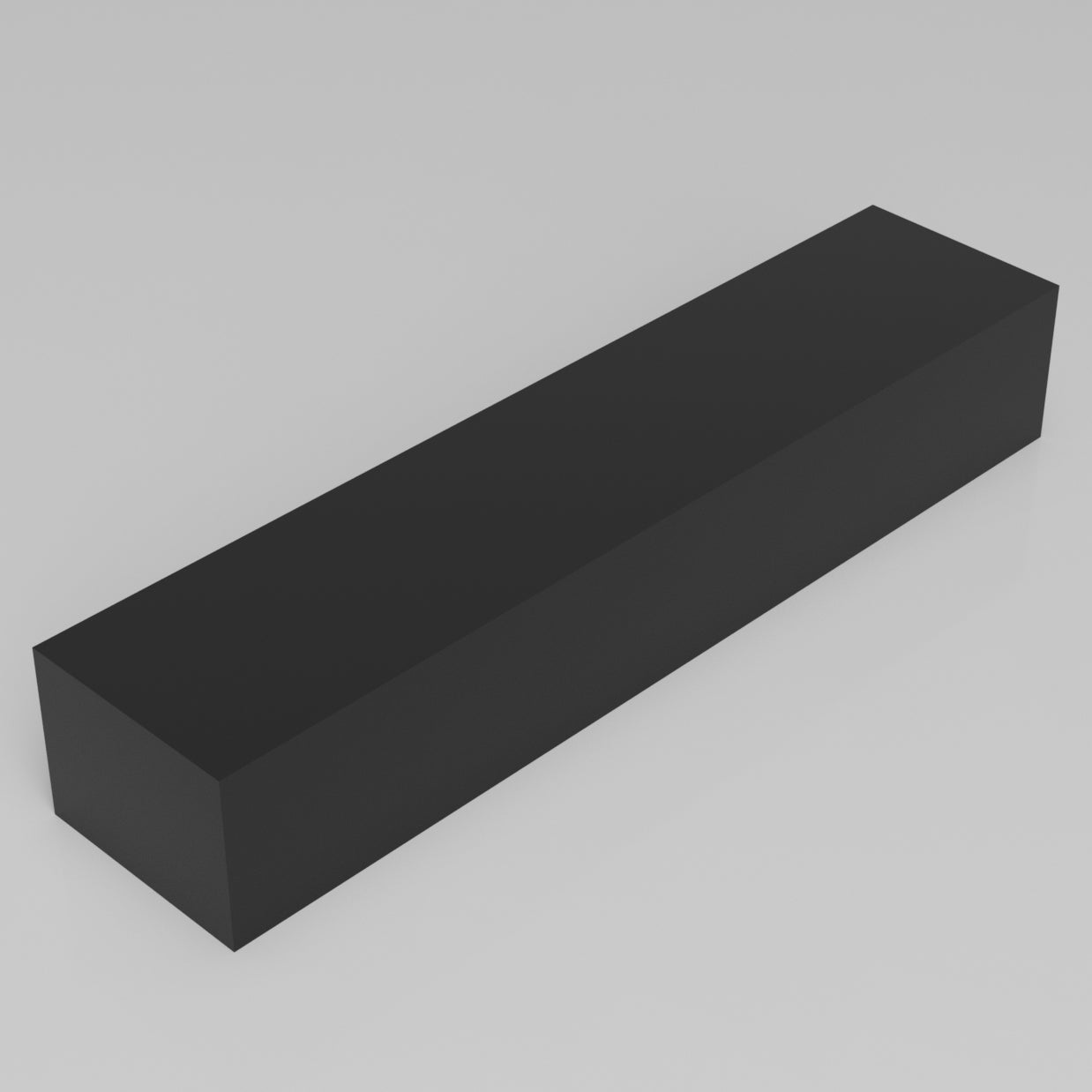 Machinable Wax Rectangular Block Front View 3 Inch by 4 Inch by 18 Inch