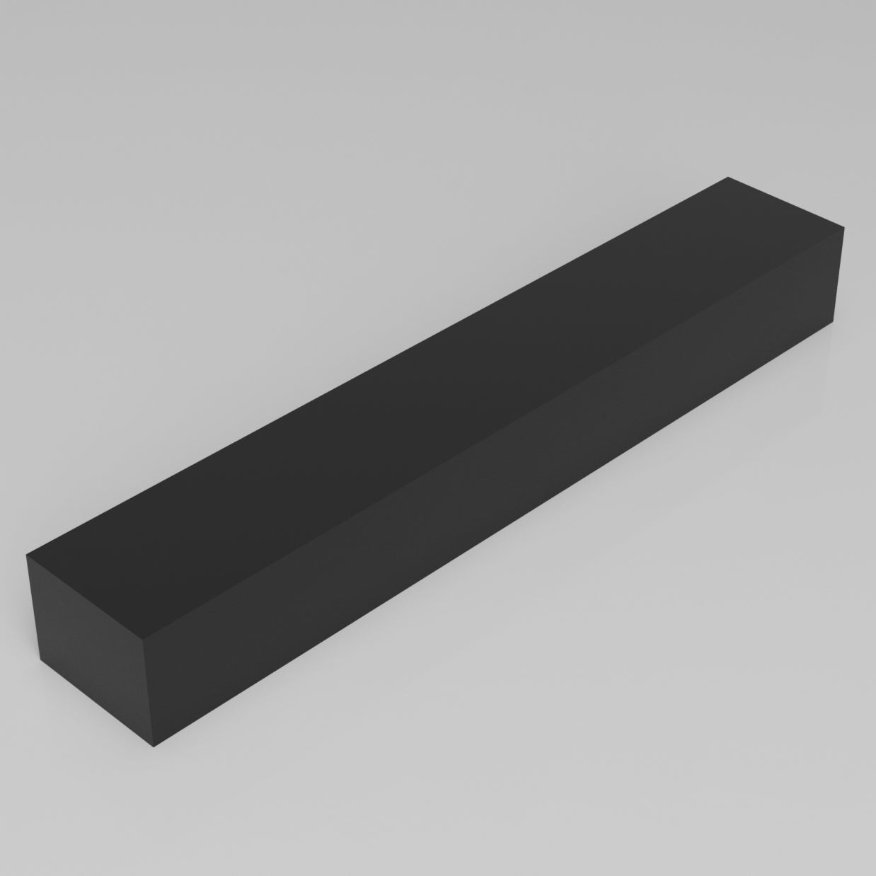 Machinable Wax Rectangular Block Front View 3 Inch by 4 Inch by 24 Inch