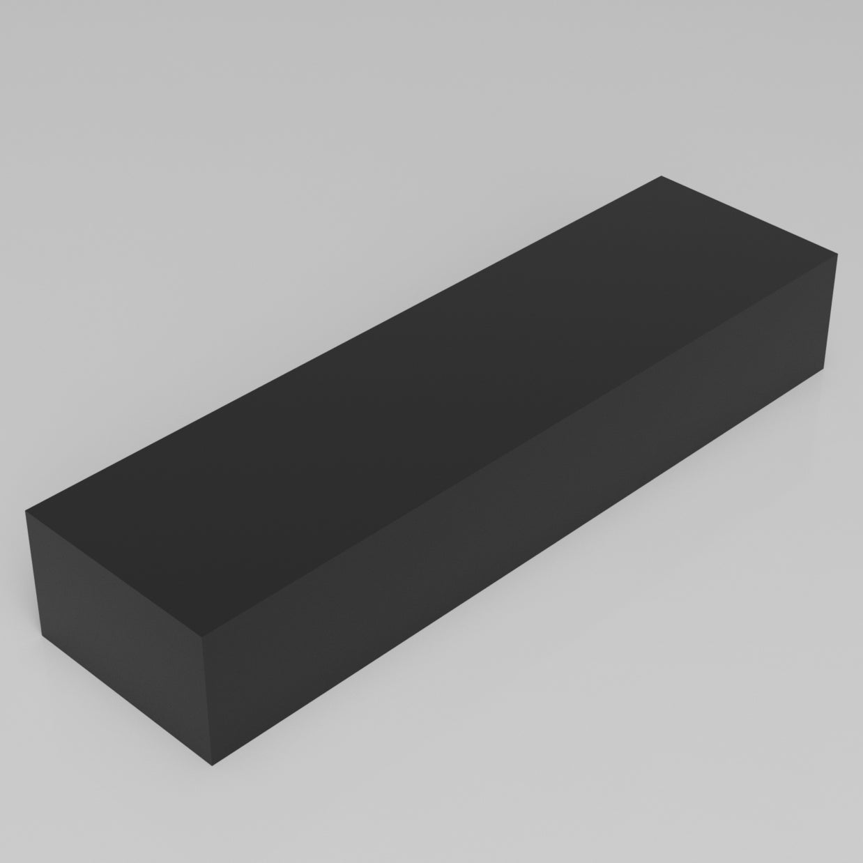Machinable Wax Rectangular Block Front View 3 Inch by 5 Inch by 18 Inch
