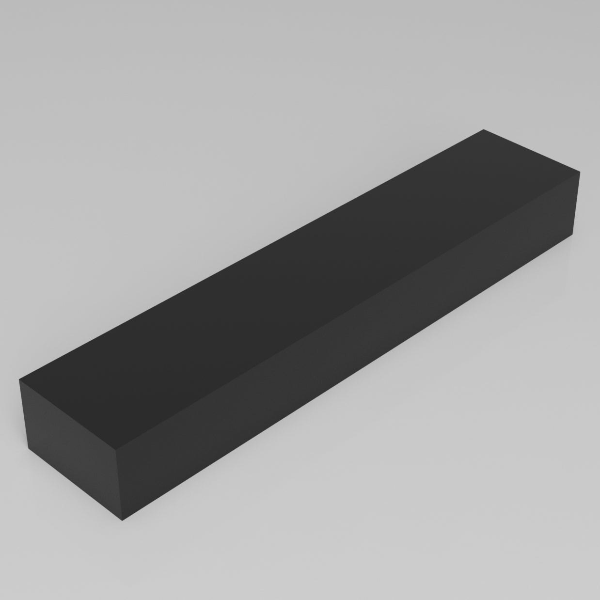Machinable Wax Rectangular Block Front View 3 Inch by 5 Inch by 24 Inch