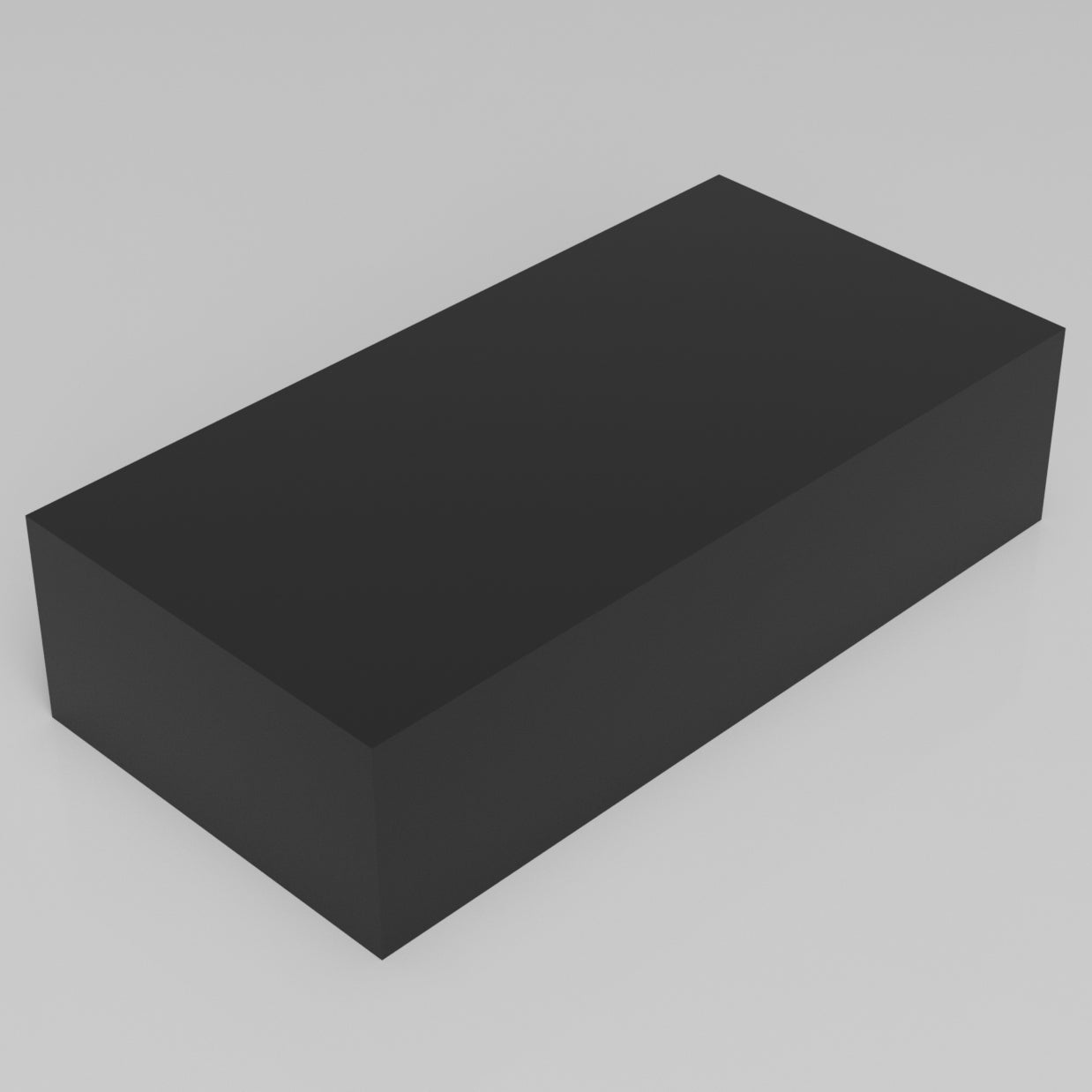 Machinable Wax Rectangular Block Front View 3 Inch by 6 Inch by 12 Inch