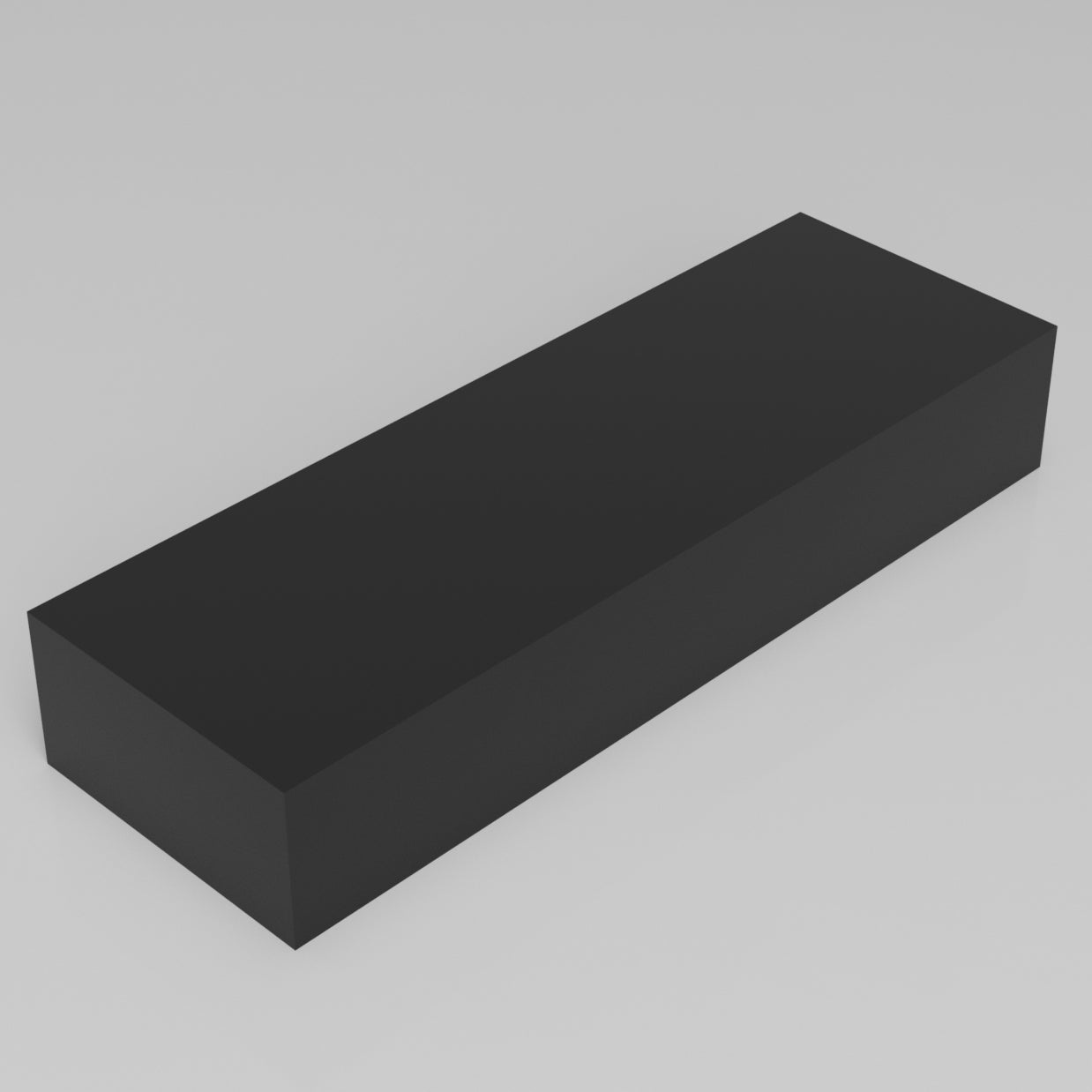 Machinable Wax Rectangular Block Front View 3 Inch by 6 Inch by 18 Inch