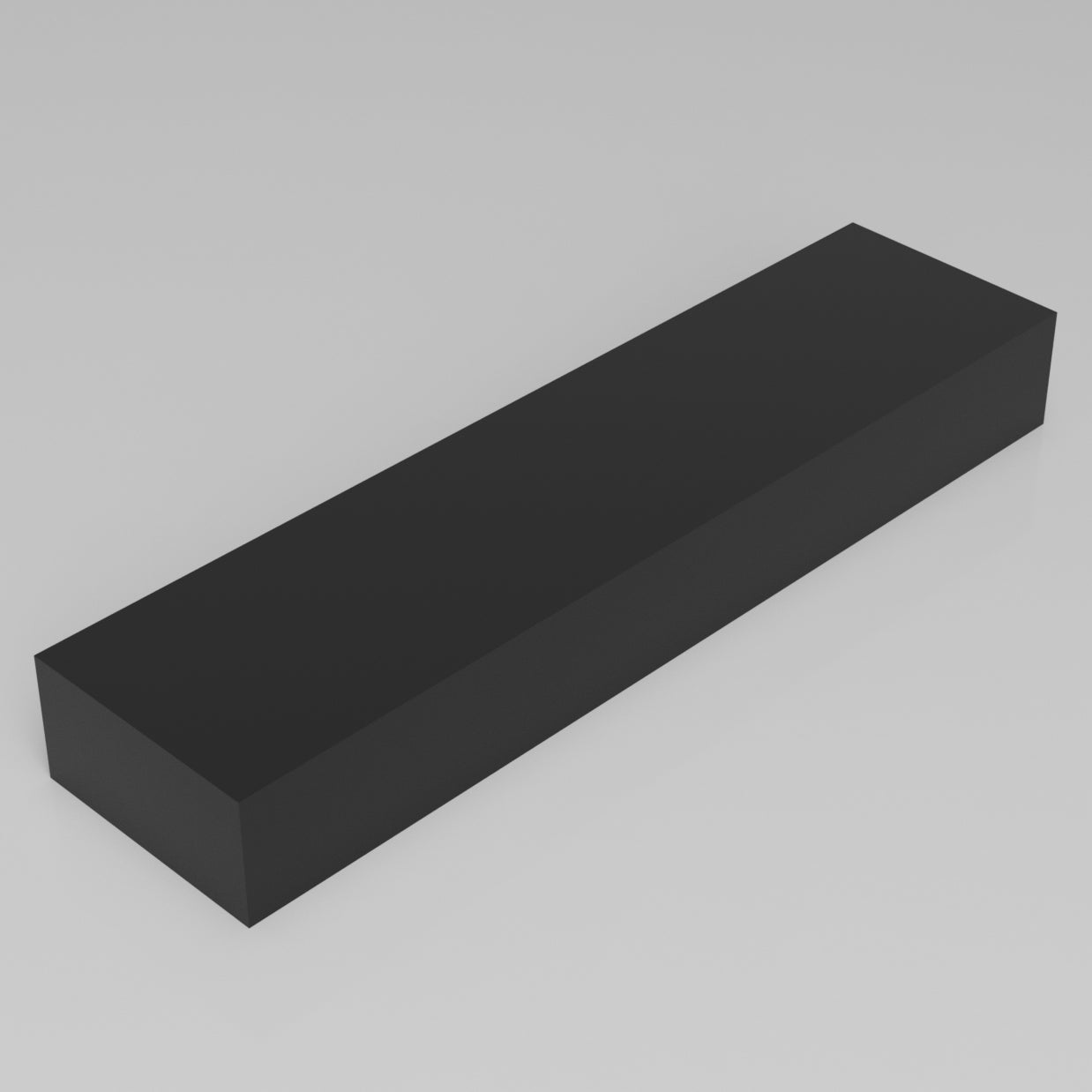 Machinable Wax Rectangular Block Front View 3 Inch by 6 Inch by 24 Inch