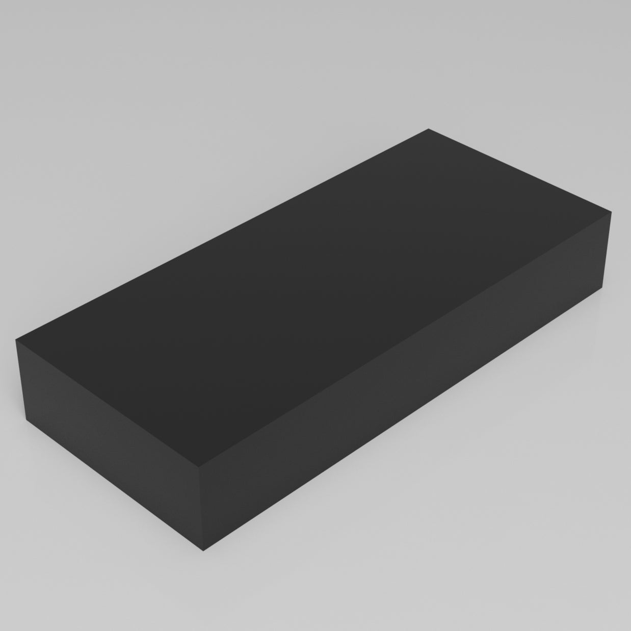 Machinable Wax Rectangular Block Front View 3 Inch by 8 Inch by 18 Inch