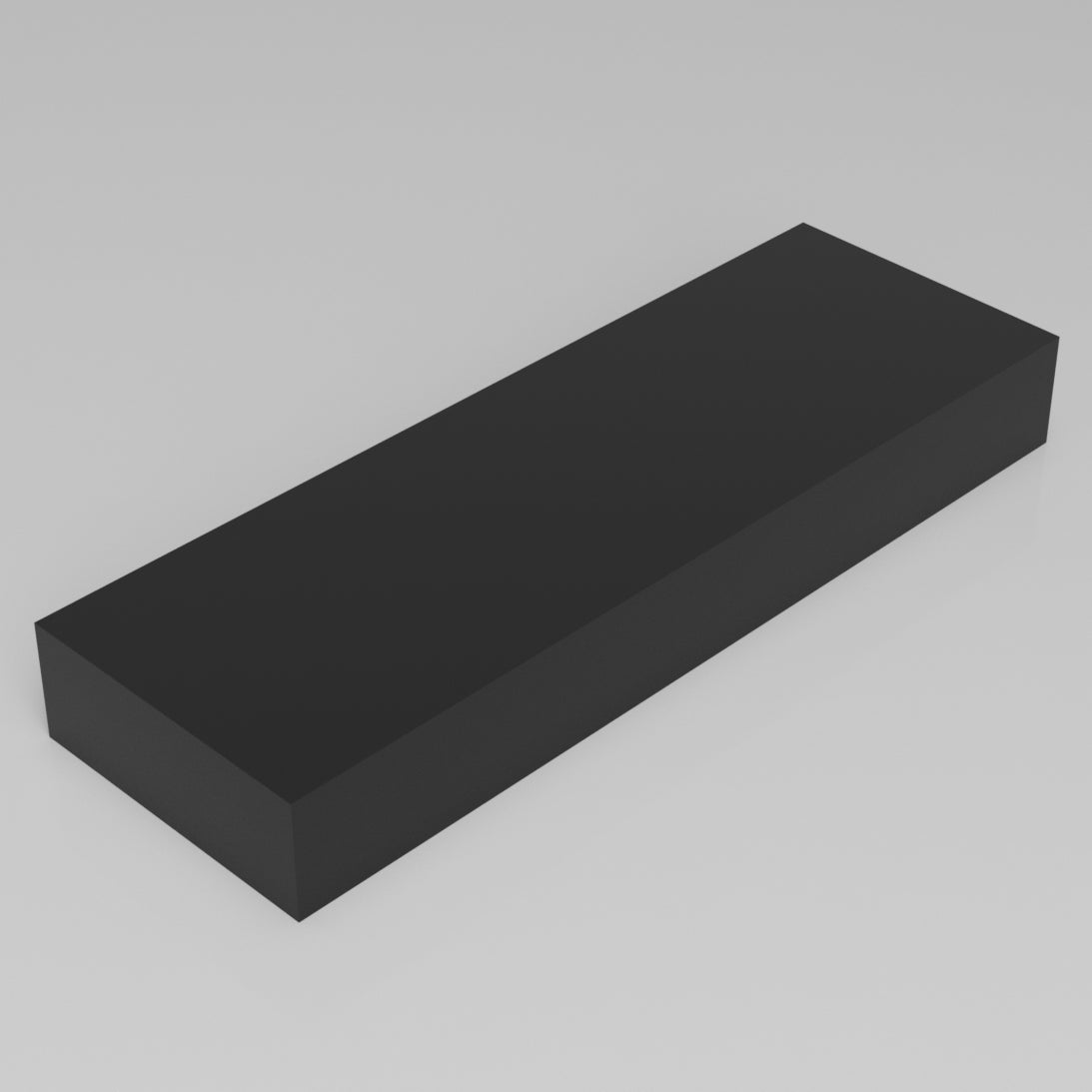 Machinable Wax Rectangular Block Front View 3 Inch by 8 Inch by 24 Inch