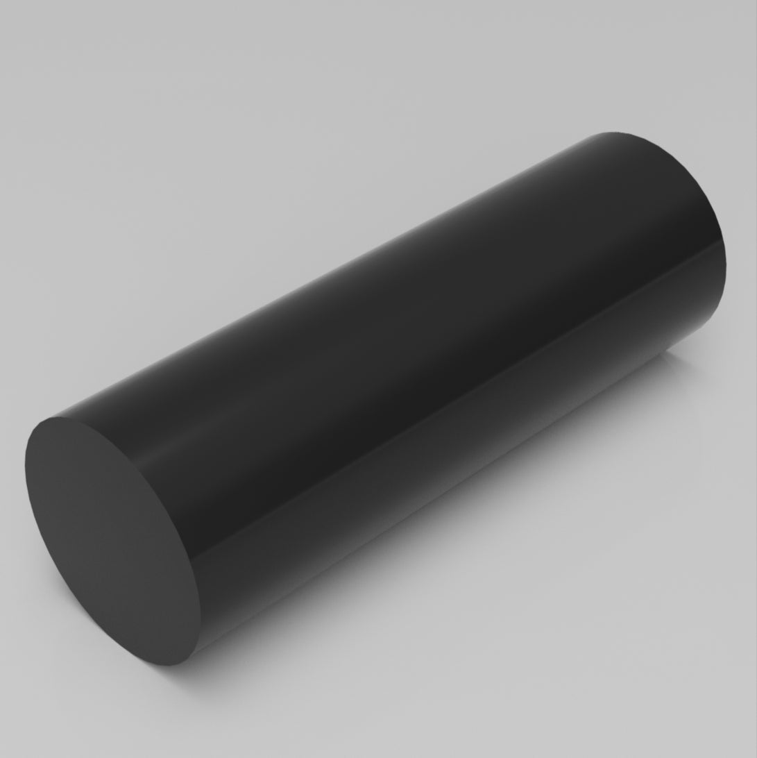 Machinable Wax Cylinder Bar Front View 4 Inch by 12 Inch