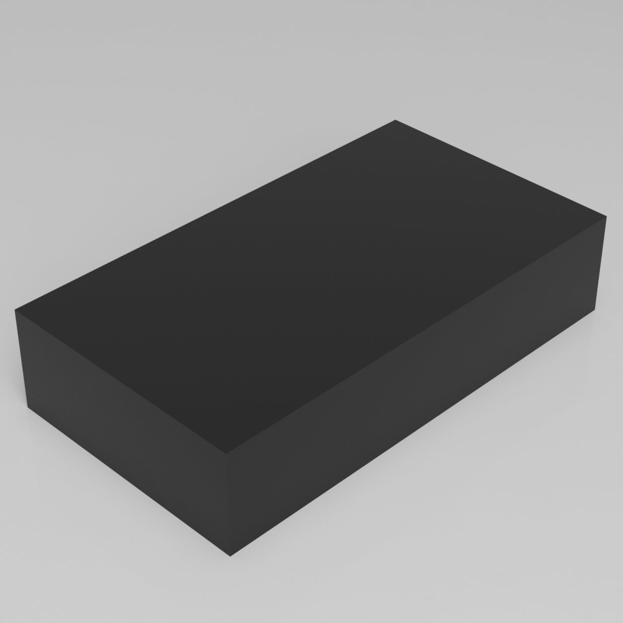 Machinable Wax Rectangular Block Front View 4 Inch by 10 Inch by 18 Inch