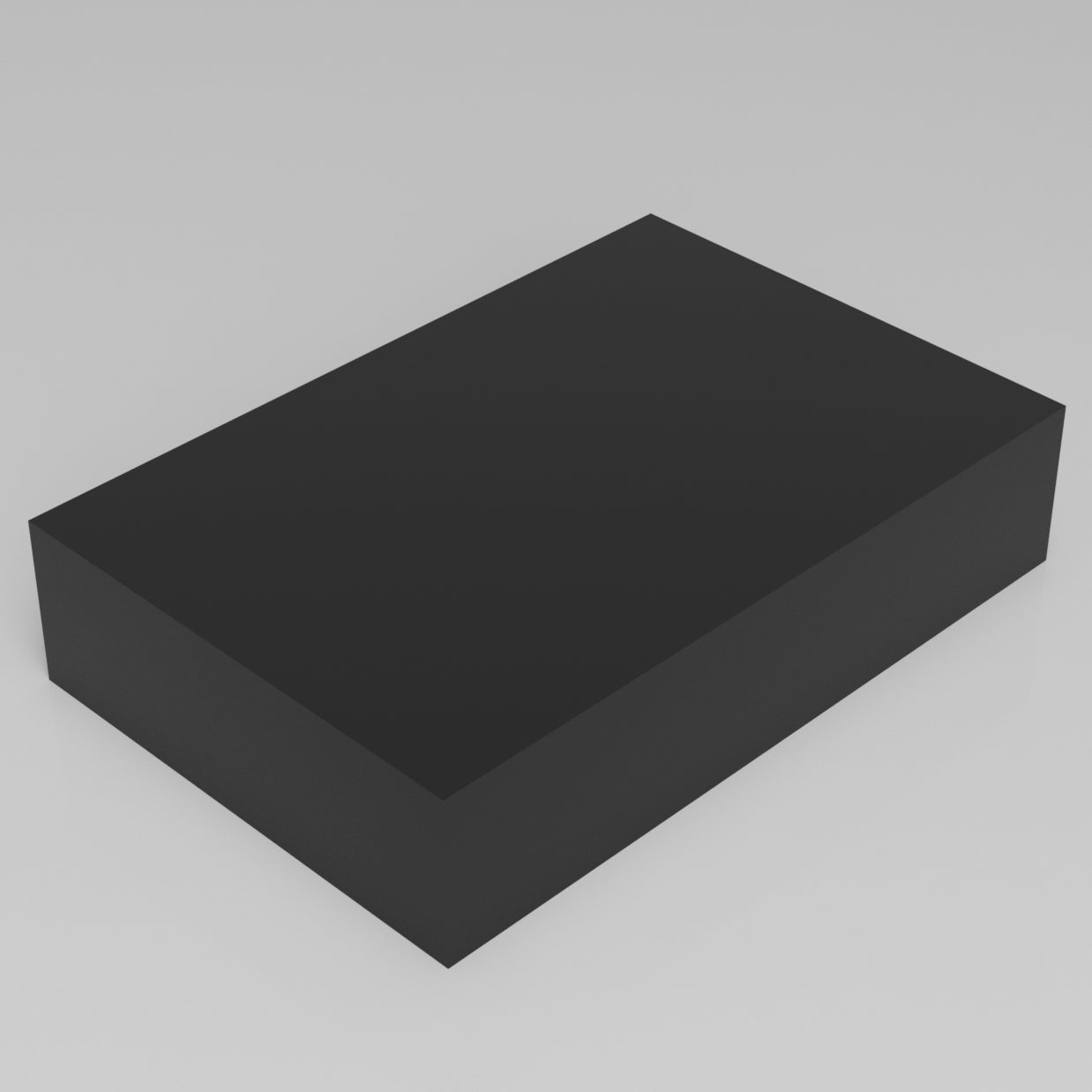 Machinable Wax Rectangular Block Front View 4 Inch by 12 Inch by 18 Inch